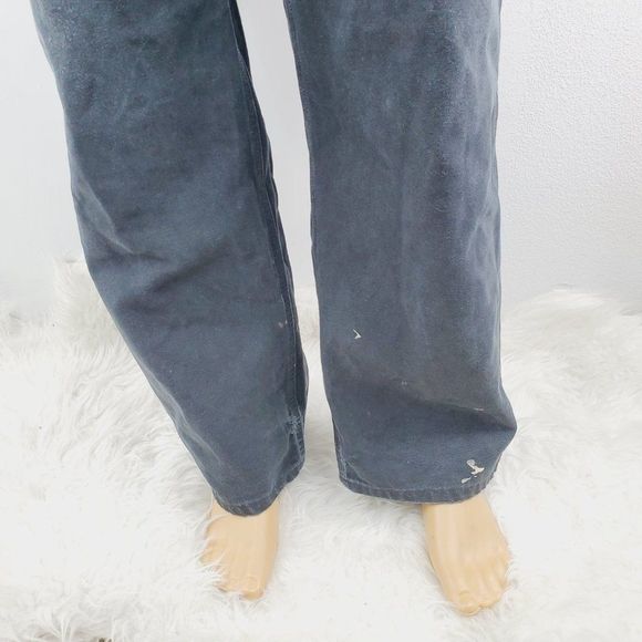 Carhartt Mens Black B11 Original Fit Washed Duck Workwear Carpenter Pant 40X30 - Picture 6 of 8
